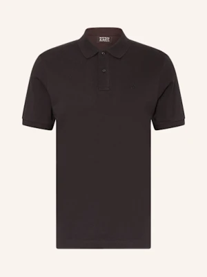 Scotch & Soda Koszulka Polo Z Piki schwarz