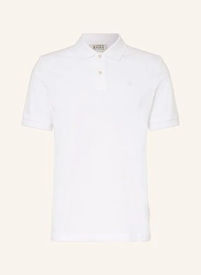 Scotch & Soda Koszulka Polo Z Piki weiss