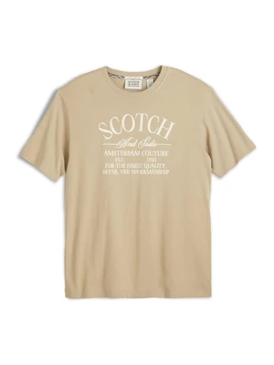 Scotch & Soda Koszulka w kolorze beżowym rozmiar: S