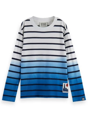 Scotch & Soda Koszulka w kolorze biało-niebiesko-czarnym rozmiar: 176