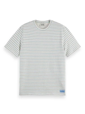 Scotch & Soda Koszulka w kolorze biało-niebiesko-zielonym rozmiar: M