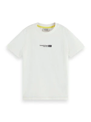 Scotch & Soda Koszulka w kolorze biało-zielonym rozmiar: 164