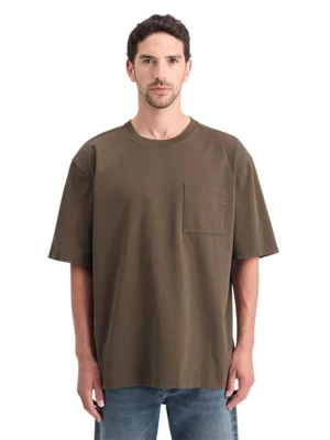 Scotch & Soda Koszulka w kolorze brązowym rozmiar: M