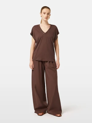 Scotch & Soda Koszulka w kolorze ciemnobrązowym rozmiar: L