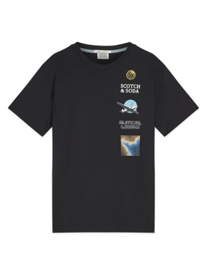 Scotch & Soda Koszulka w kolorze czarnym rozmiar: 128/134