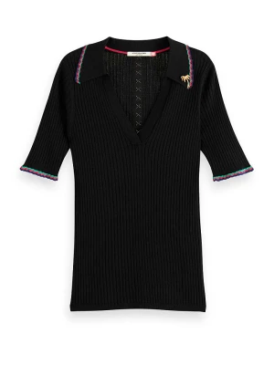 Scotch & Soda Koszulka w kolorze czarnym rozmiar: XS