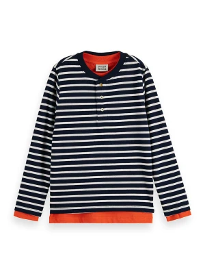 Scotch & Soda Koszulka w kolorze granatowo-białym rozmiar: 152