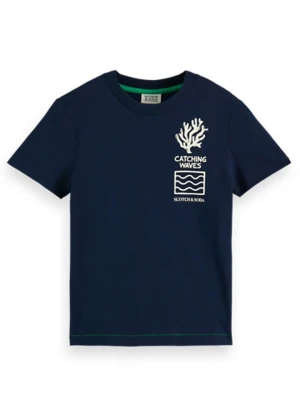 Scotch & Soda Koszulka w kolorze granatowym rozmiar: 152