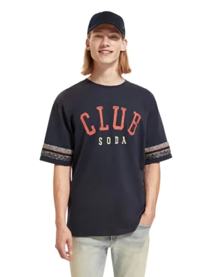 Scotch & Soda Koszulka w kolorze granatowym rozmiar: XL