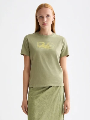 Scotch & Soda Koszulka w kolorze khaki rozmiar: S