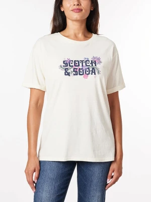 Scotch & Soda Koszulka w kolorze kremowym rozmiar: L