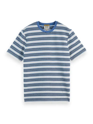 Scotch & Soda Koszulka w kolorze niebiesko-białym rozmiar: XL