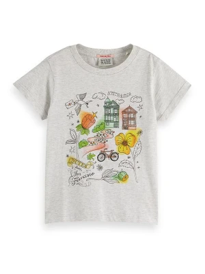 Scotch & Soda Koszulka w kolorze szarym ze wzorem rozmiar: 128