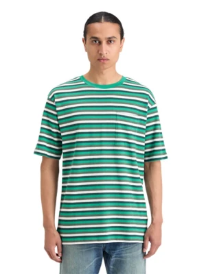 Scotch & Soda Koszulka w kolorze turkusowo-szaro-białym rozmiar: XL