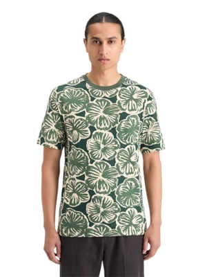 Scotch & Soda Koszulka w kolorze zielono-białym rozmiar: M