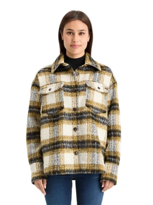 Scotch & Soda Kurtka koszulowa w kolorze beżowo-czarnym rozmiar: XS