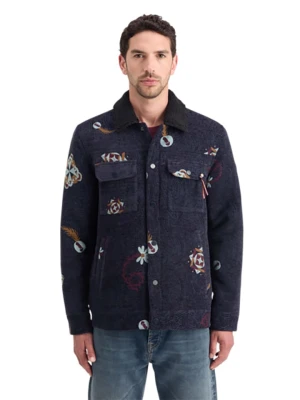 Scotch & Soda Kurtka koszulowa w kolorze granatowym rozmiar: L