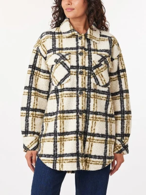 Scotch & Soda Kurtka koszulowa w kolorze kremowo-czarno-oliwkowym rozmiar: L