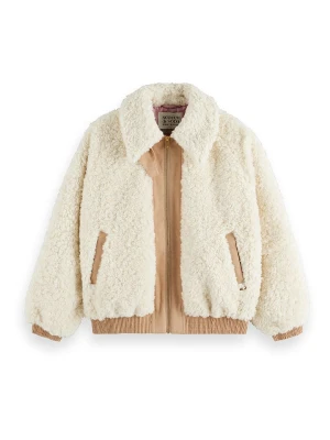Scotch & Soda Kurtka pluszowa w kolorze kremowo-karmelowym rozmiar: XL
