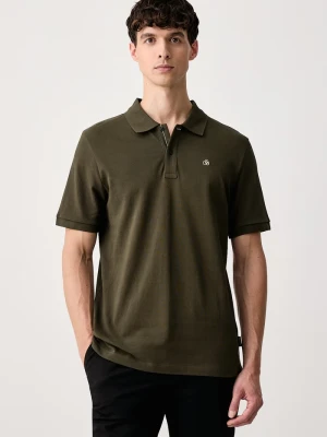 Scotch & Soda polo męskie bawełniane zielony