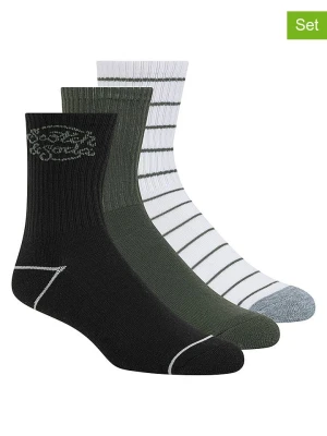 Scotch & Soda Skarpety (3 pary) w kolorze białym, czarnym i zielonym rozmiar: M
