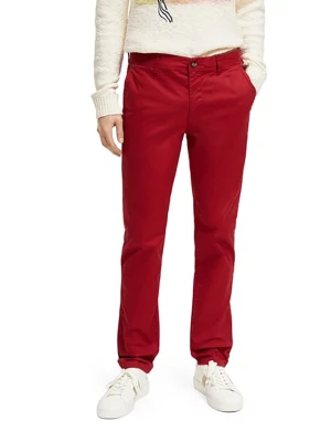 Scotch & Soda Spodnie chino w kolorze czerwonym rozmiar: W30/L32