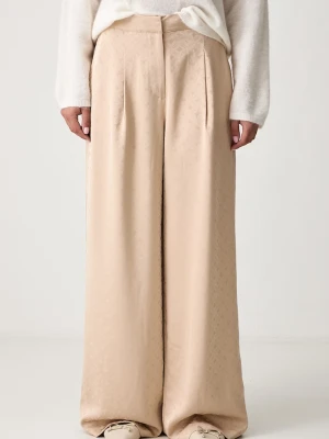 Scotch & Soda spodnie damskie beżowy