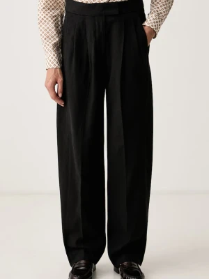 Scotch & Soda spodnie damskie z lyocellem Quinn czarny