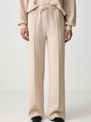 Scotch & Soda spodnie dresowe damskie beżowy