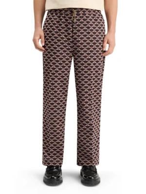 Scotch & Soda Spodnie dresowe w kolorze bordowo-jasnoróżowym rozmiar: W33/L32