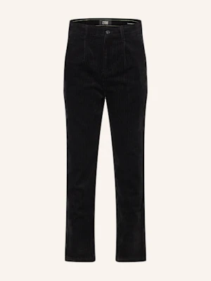 Scotch & Soda Spodnie Sztruksowe Loose Taper Fit grau