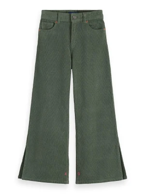 Scotch & Soda Spodnie sztruksowe w kolorze zielonym rozmiar: 152
