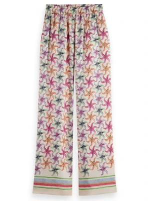 Scotch & Soda Spodnie w kolorze białym ze wzorem rozmiar: L/L30