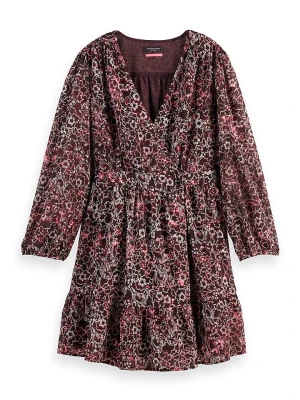 Scotch & Soda Sukienka w kolorze bordowo-białym rozmiar: 38