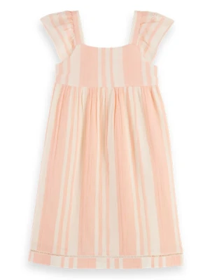 Scotch & Soda Sukienka w kolorze jasnoróżowo-kremowym rozmiar: 116