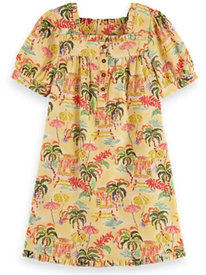 Scotch & Soda Sukienka w kolorze żółto-zielonym rozmiar: 128