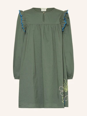 Scotch & Soda Sukienka Z Falbankami gruen