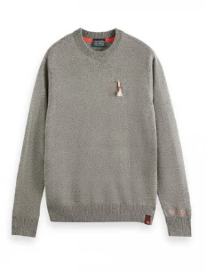 Scotch & Soda Sweter 169271 Szary Relaxed Fit