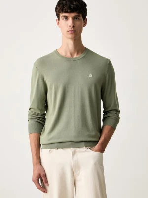 Scotch & Soda sweter męski z wiskozą zielony