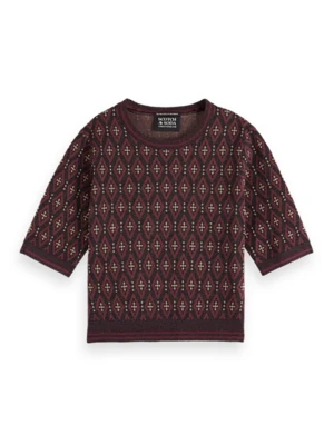 Scotch & Soda Sweter w kolorze bordowym rozmiar: L