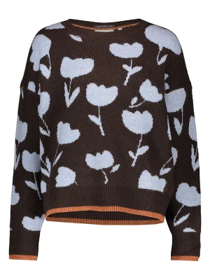 Scotch & Soda Sweter w kolorze brązowo-błękitnym rozmiar: XL