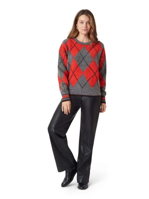 Scotch & Soda Sweter w kolorze czerwono-szarym rozmiar: L