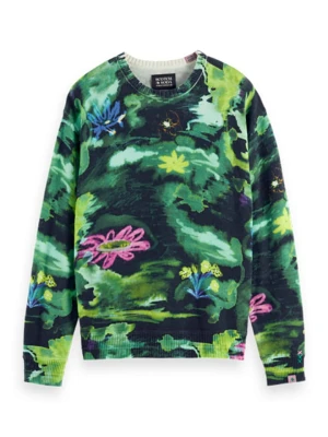 Scotch & Soda Sweter w kolorze granatowo-zielonym rozmiar: L