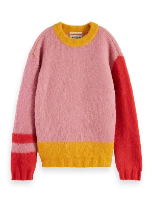 Scotch & Soda Sweter w kolorze jasnoróżowym ze wzorem rozmiar: 140