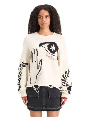Scotch & Soda Sweter w kolorze kremowym rozmiar: M