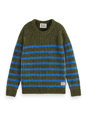 Scotch & Soda Sweter w kolorze oliwkowo-niebieskim rozmiar: 176