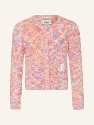 Scotch & Soda Sweter Z Błyszczącą Przędzą orange