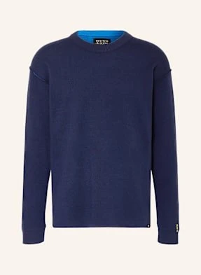 Scotch & Soda Sweter Z Dodatkiem Wełny Merino blau