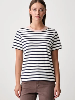 Scotch & Soda T-shirt damski bawełniany granatowy