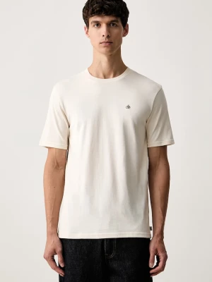 Scotch & Soda T-shirt męski bawełniany beżowy